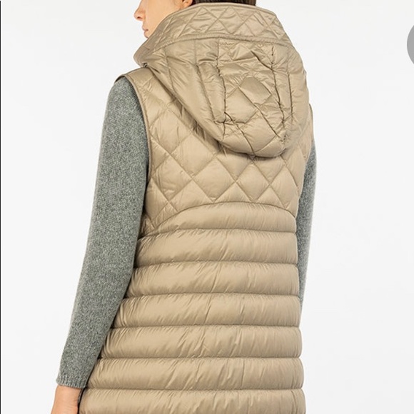 MAXMARA, “The Cube Collection,” Goose Down Vest, Tawny, Sz 10, NWT’s - Picture 3 of 15